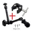 Adjustable Magic Arm 7/11" with Super Clamp for DSLR Monitor LED Light Flash LCD Mount