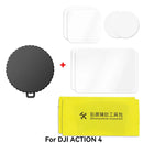 Silicone Lens Dust Cover with Tempered Film for DJI Osmo Action 4/5 Pro – Anti-Slip Protection