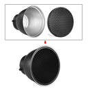 7" Reflector Diffuser Lamp Shade with 60° Honeycomb Grid for Bowens Mount Studio Strobe Flash