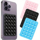 Silicone Suction Wall Phone Holder Mat, Anti-Slip Mount for iPhone & Android