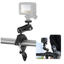 360° Rotating Handlebar Mount for Action Cameras with GoPro Adapter (8–35mm Pipes)