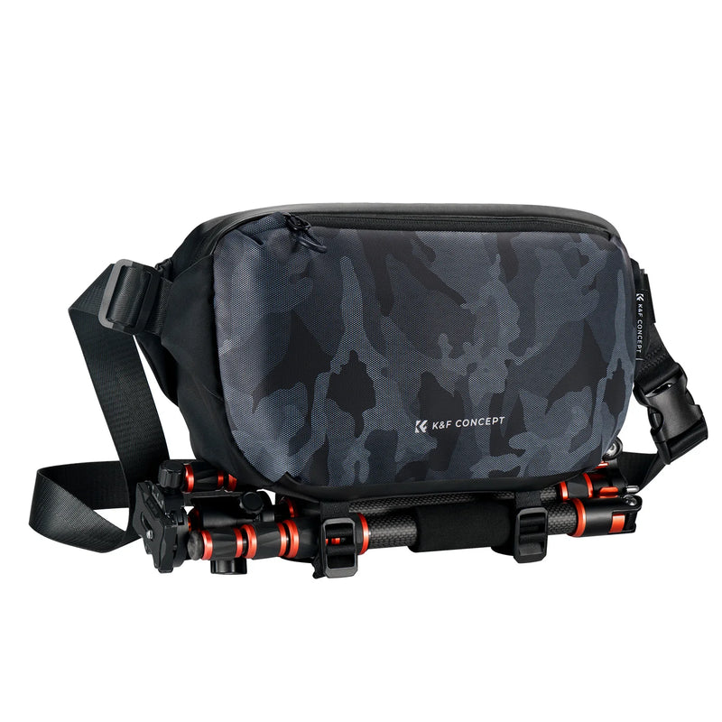 K&F CONCEPT 10L Camera Sling Bag Waterproof Shoulder Bag for DSLR, Lens, Drone, Tripod
