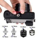 26-Piece Camera Screw Adapter Set 1/4" & 3/8" Threaded Mount Kit for Tripods & Accessories