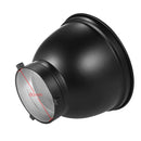 7" Reflector Diffuser Lamp Shade with 60° Honeycomb Grid for Bowens Mount Studio Strobe Flash