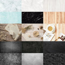 Photo Background for Food, Cosmetics, Products (53X84cm) 2 Sides Photography Background Backdrops