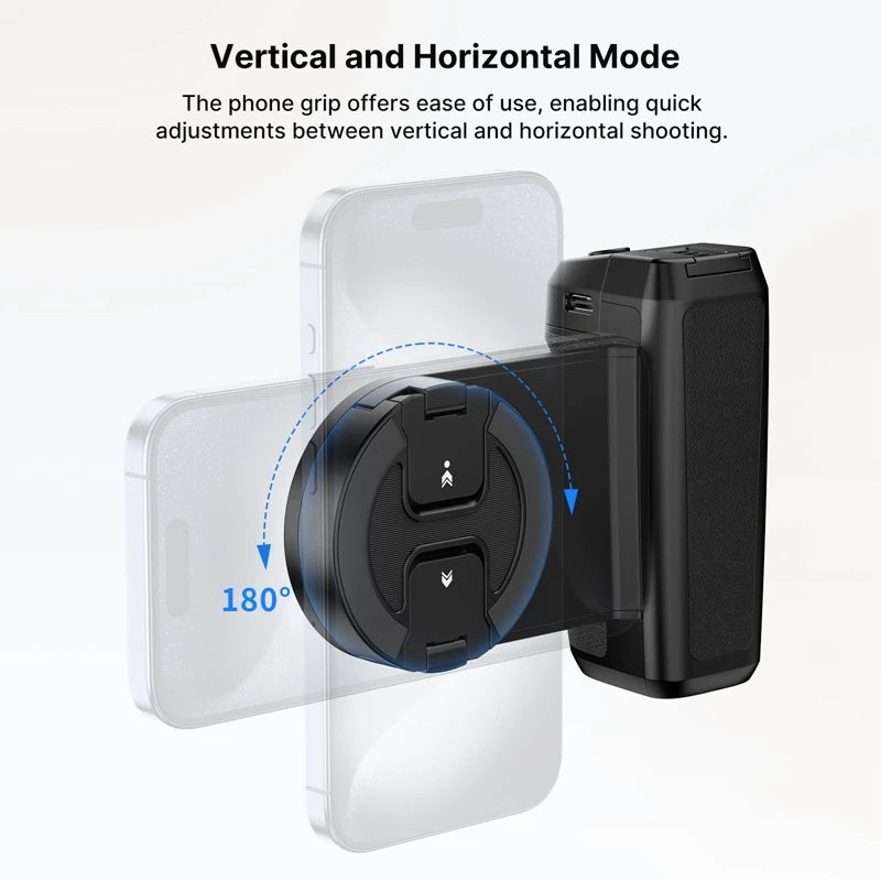 ULANZI MA35 MagSafe Smartphone Camera Grip – Bluetooth Shutter Handle for Stabilized Photography