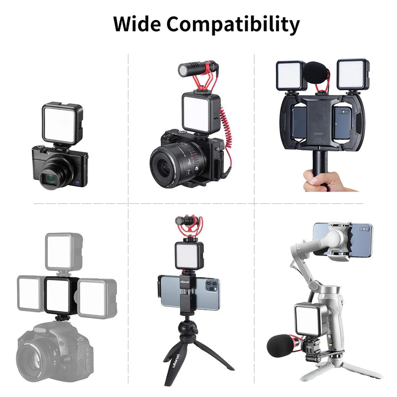 Led Video Light Mini Mini LED Video Light 6W Rechargeable Fill Light with Cold Shoe Mount