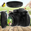 Adjustable ND Filter ND2 to ND400 Variable Neutral Density Filter for DSLR Camera Lens