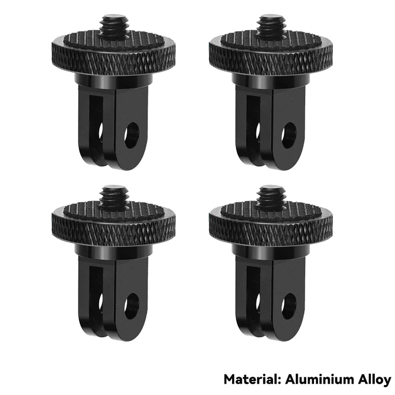 SZKOSTON 1/4 Inch Screw Tripod Adapter – 360° Rotating Mount for GoPro, Insta360, DJI