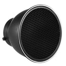7" Reflector Diffuser Lamp Shade with 60° Honeycomb Grid for Bowens Mount Studio Strobe Flash