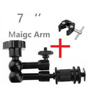 Adjustable Magic Arm 7/11" with Super Clamp for DSLR Monitor LED Light Flash LCD Mount