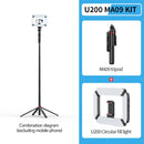 1.8m Bluetooth Selfie Stick Tripod with Remote & Ball Head for iPhone & Android Smartphones
