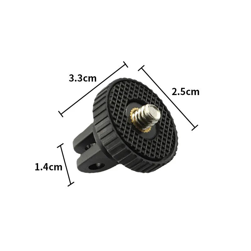 SZKOSTON 1/4 Inch Screw Tripod Adapter – 360° Rotating Mount for GoPro, Insta360, DJI