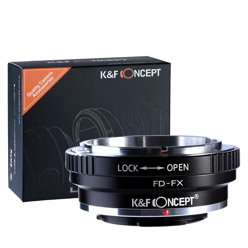 K&F CONCEPT Canon FD to Fuji FX Lens Adapter for X-T5 X-T4 X-Pro3 X-S10 X100V X-H2S