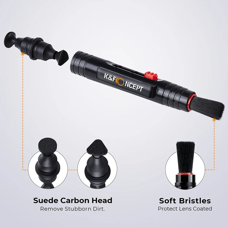 Camera Lens Cleaning Kit – Air Blower, Cleaning Pen & Microfiber Cloths for Sensors & Filters