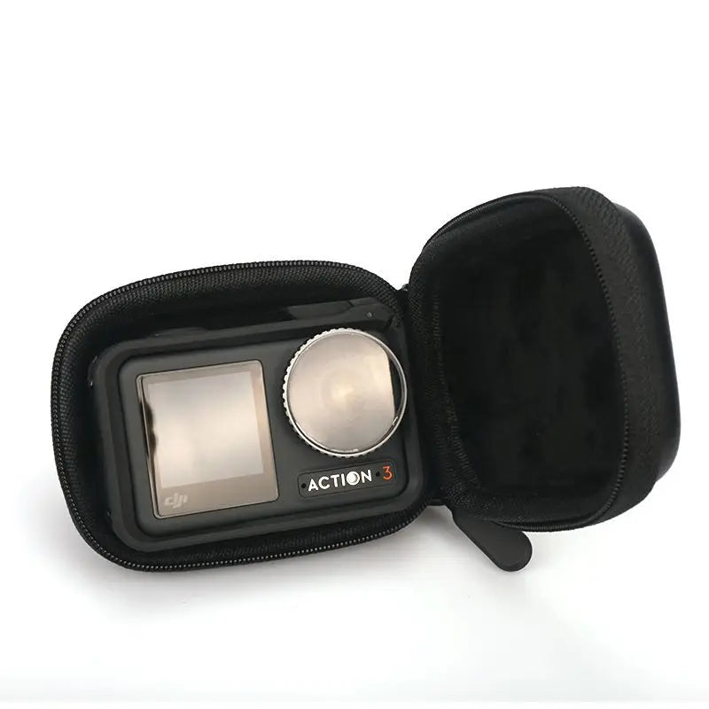 Silicone Lens Dust Cover with Tempered Film for DJI Osmo Action 4/5 Pro – Anti-Slip Protection