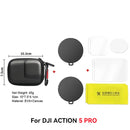 Silicone Lens Dust Cover with Tempered Film for DJI Osmo Action 4/5 Pro – Anti-Slip Protection