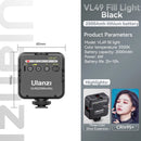 Mini LED Video Light 6W Rechargeable Fill Light with Cold Shoe Mount – 5500K for Vlogging