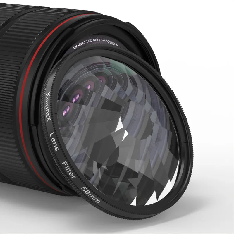 Kaleidoscope Prism Filter 49mm–77mm Glass Creative Lens Effect for DSLR Cameras & Phones