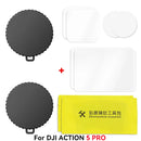 Silicone Lens Dust Cover with Tempered Film for DJI Osmo Action 4/5 Pro – Anti-Slip Protection