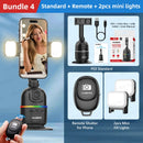 P03 Smart Auto Face Tracking Desktop AI Gimbal – 360° Rotation for Smartphone & Action Camera