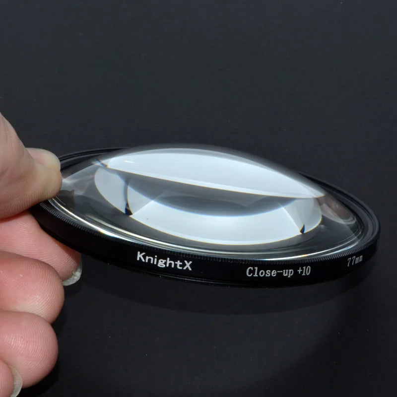 Macro Close-Up +10 Lens Filter for Canon Sony Nikon DSLR – 49mm to 77mm Thread Sizes