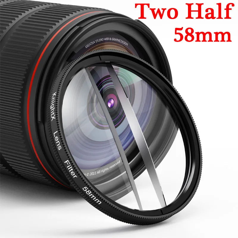 Kaleidoscope Prism Filter 49mm–77mm Glass Creative Lens Effect for DSLR Cameras & Phones