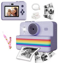 Mini Instant Print Kids Camera with 2.8" Screen, 1080P Video & Thermal Printer – 1500mAh Battery
