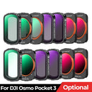 Sports Camera Filter for DJI Osmo Pocket 3 UV CPL ND/PL Black Mist 1/4 Adjustable ND2-32 ND32-512