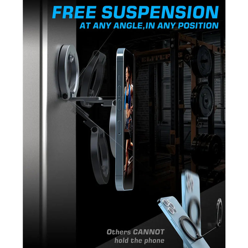 VRIG Dual-Sided Magnetic Phone Mount with Cold Shoe & 1/4"-20 Tripod Thread for iPhone & Android