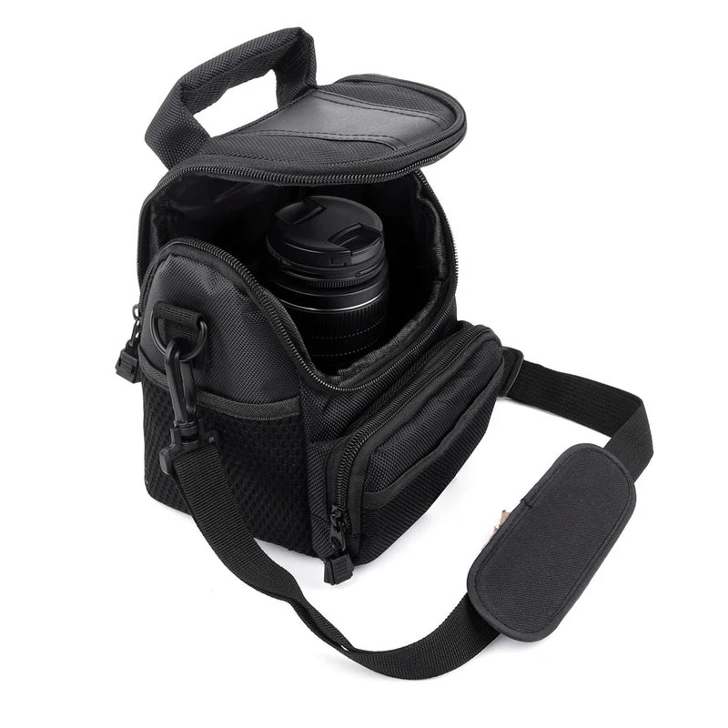 Camera Shoulder Bag for Canon, Nikon, Sony DSLR & Mirrorless Cameras – Shockproof Nylon Case