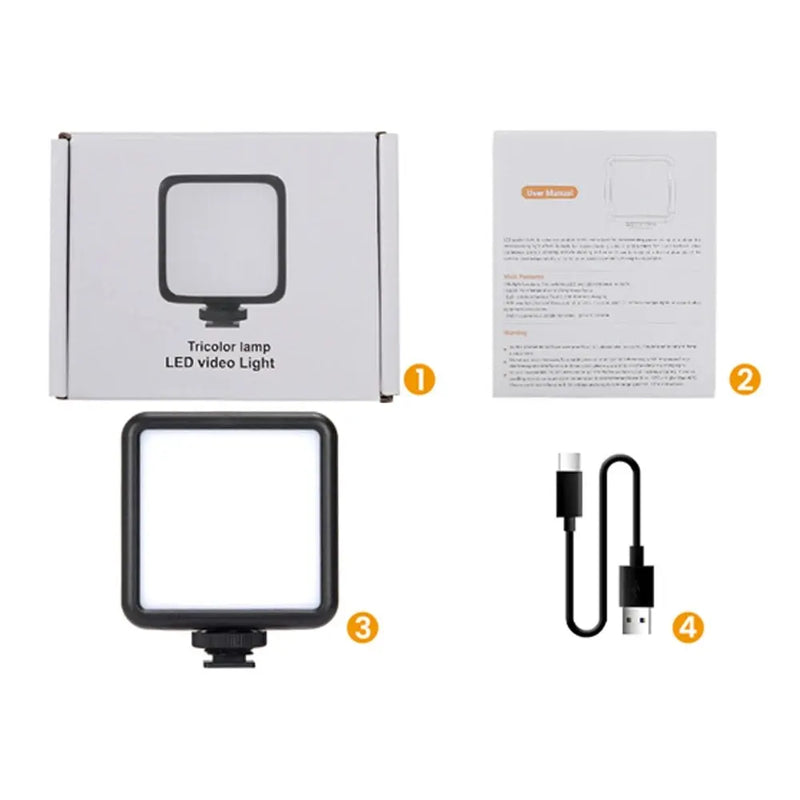 MINIFOCUS LED Photo Studio Light – Portable Bi-Color Video Light for Live Streaming & Photography