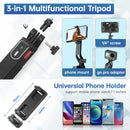 1.8m Bluetooth Selfie Stick Tripod with Remote & Ball Head for iPhone & Android Smartphones