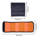 3-Pocket Foldable Camera Lens Filter Pouch Case for 82mm ND UV CPL Filters