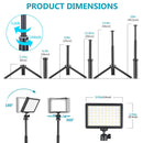 BAODELI LED Light Panel – 5600K Lighting Kit with Tripod & RGB Filters for Photography & Streaming