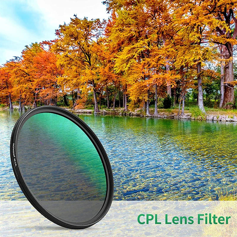 SZKOSTON Circular Polarizing CPL Filter for Nikon, Canon, Sony, Fujifilm, Olympus Camera Lenses