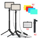 BAODELI LED Light Panel – 5600K Lighting Kit with Tripod & RGB Filters for Photography & Streaming