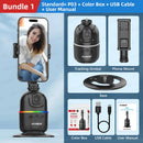 P03 Smart Auto Face Tracking Desktop AI Gimbal – 360° Rotation for Smartphone & Action Camera