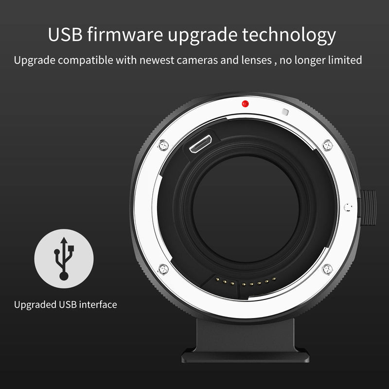 EOS to FX Auto Focus Lens Adapter for Canon EF/EF-S to Fujifilm X-Series Cameras