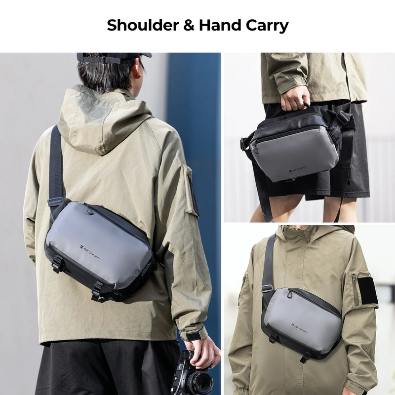 K&F CONCEPT 10L Camera Sling Bag Waterproof Shoulder Bag for DSLR, Lens, Drone, Tripod