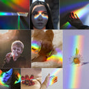 Optical Triangular Prism 25x25x80mm – K9 Glass Rainbow Crystal for Photography & Light Effects