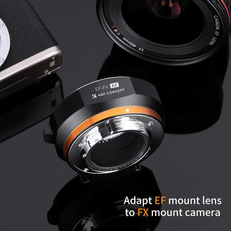 EOS to FX Auto Focus Lens Adapter for Canon EF/EF-S to Fujifilm X-Series Cameras