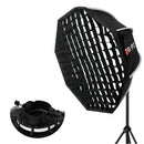 Triopo 90cm Octagon Softbox with Grid – Foldable Speedlite Soft Box for Godox V1, AD200, Yongnuo 560