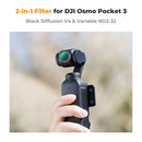 K&F CONCEPT Magnetic Variable ND2-32 & 1/4 Black Mist Filter for DJI Osmo Pocket 3