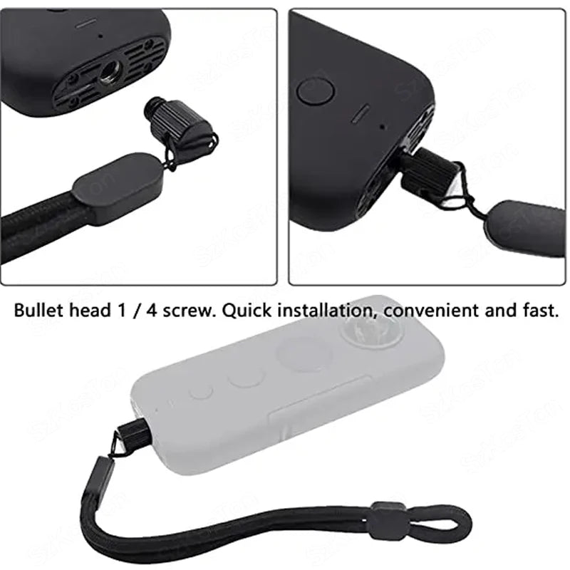 Wrist Hand Strap Mount for Insta360 X2 X3 X4 GO Pro 13 – Anti-Slip Camera Clip Lanyard