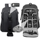 Large Waterproof Camera Backpack with Rain Cover & Tripod Bag – Fits DSLR, Mirrorless, Video Gear