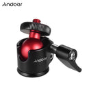 ANDOER Mini Tripod Ball Head – 360° Swivel with U-Shaped Slot for DSLR Cameras & Tripods