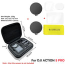 Silicone Lens Dust Cover with Tempered Film for DJI Osmo Action 4/5 Pro – Anti-Slip Protection
