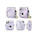 Transparent Protective Case for Instax Mini 11 – Crystal Clear PVC Cover with Shoulder Strap
