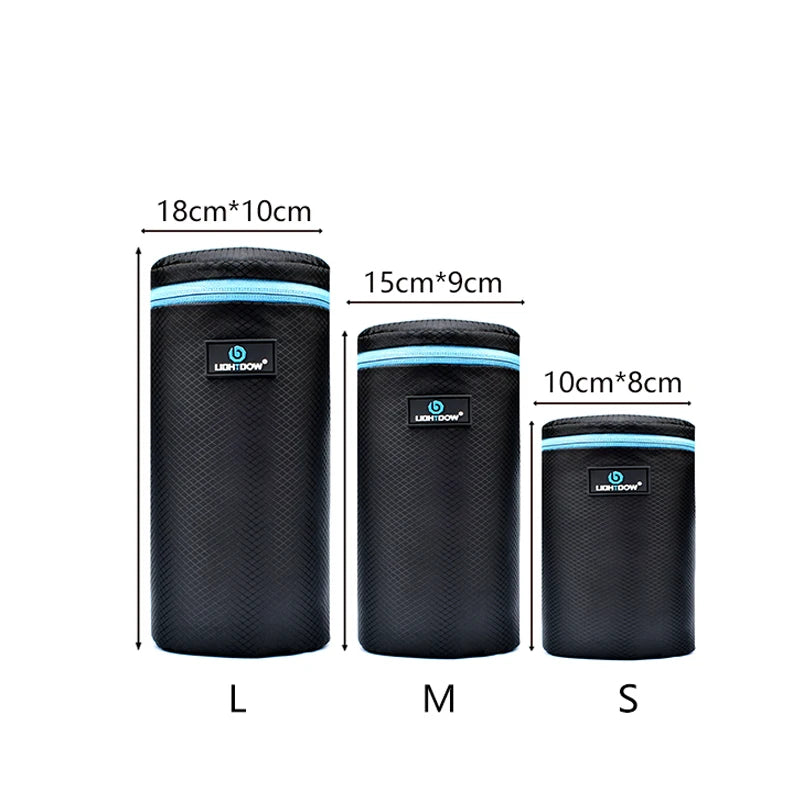 4-Piece Soft Neoprene Camera Lens Pouch Set – S/M/L/XL Protective Carry Cases